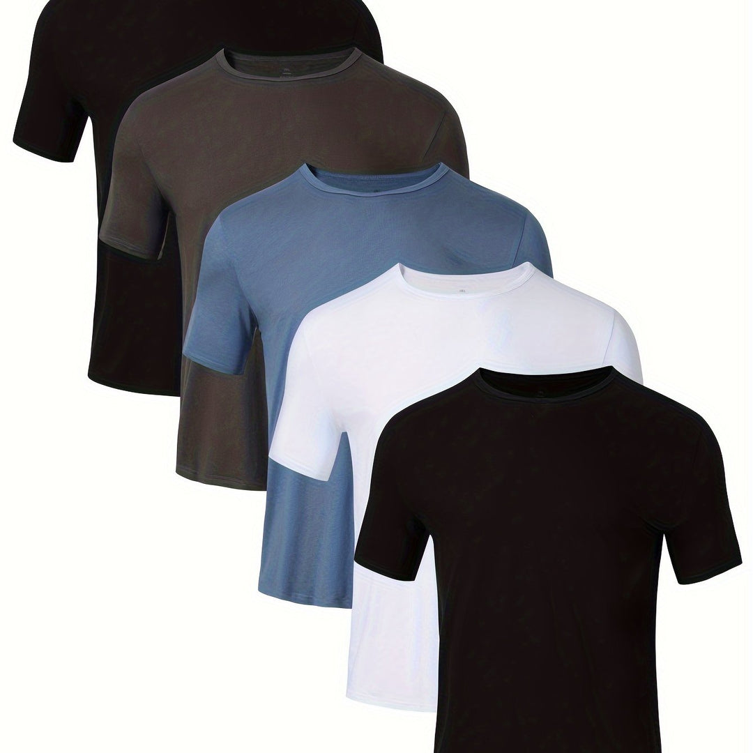 Levoire | 5 Pcs T-Shirts Respirants & Confortables En Coton