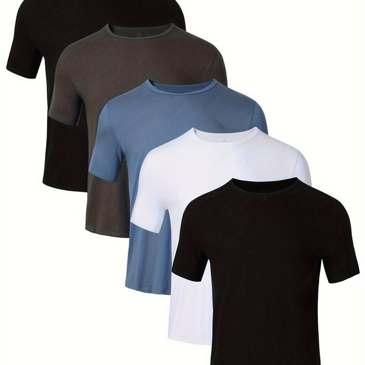 Levoire | 5 Pcs T-Shirts Respirants & Confortables En Coton