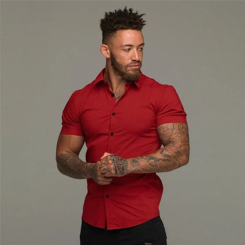 Levoire | Noir Léger Mouvement Chemise Homme
