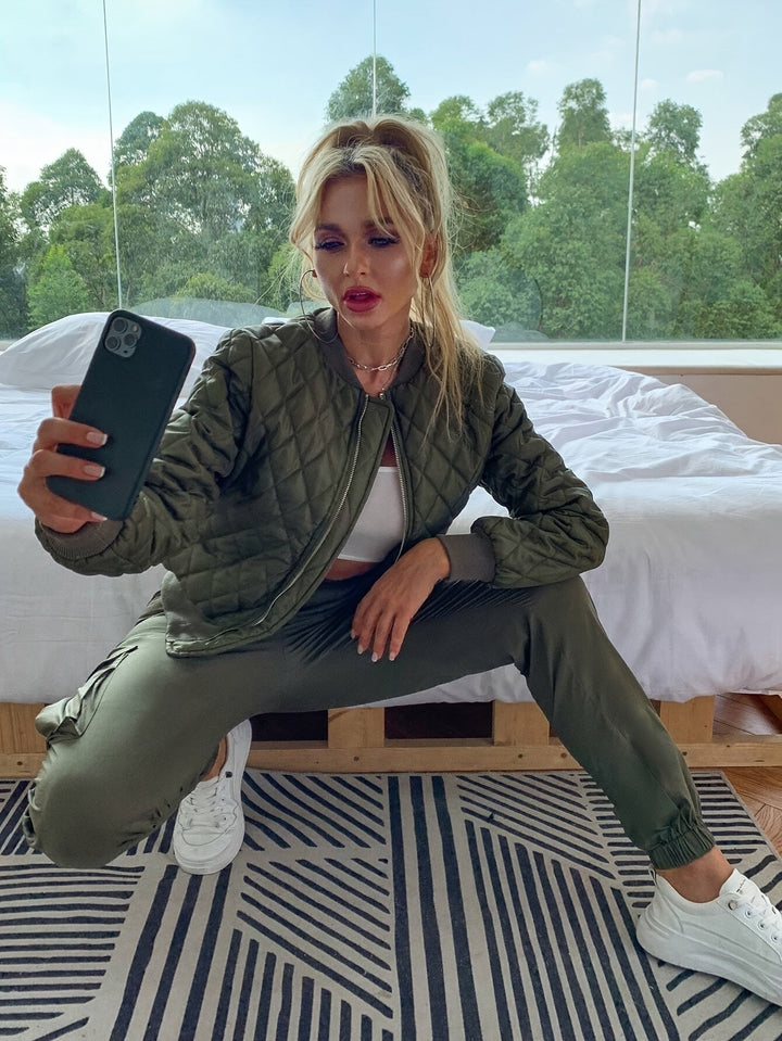 Levoire | Veste Bomber Matelassée En Couleur Unie