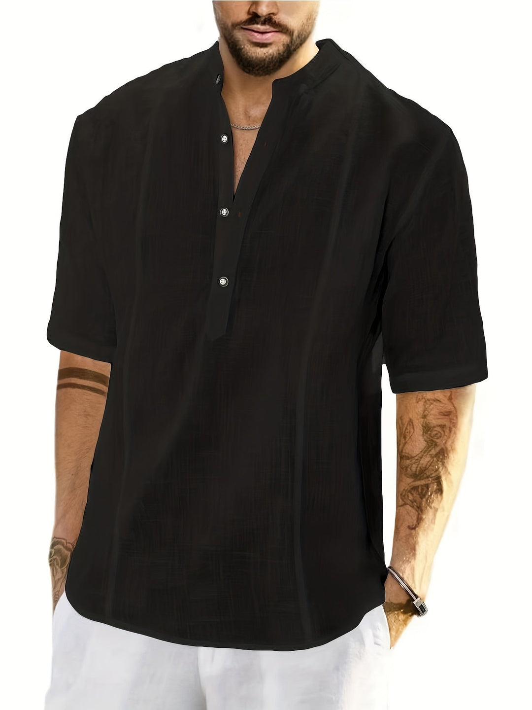 Levoire | T-Shirt Homme À Manches Courtes Noir