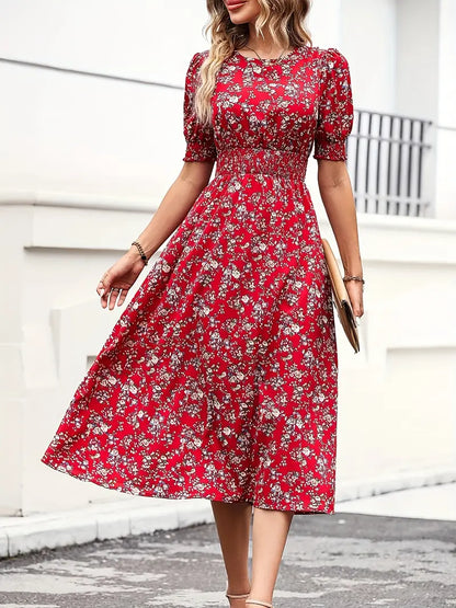 Levoire | Robe Avec Imprimé Floral Et Col Rond Couleur mixte