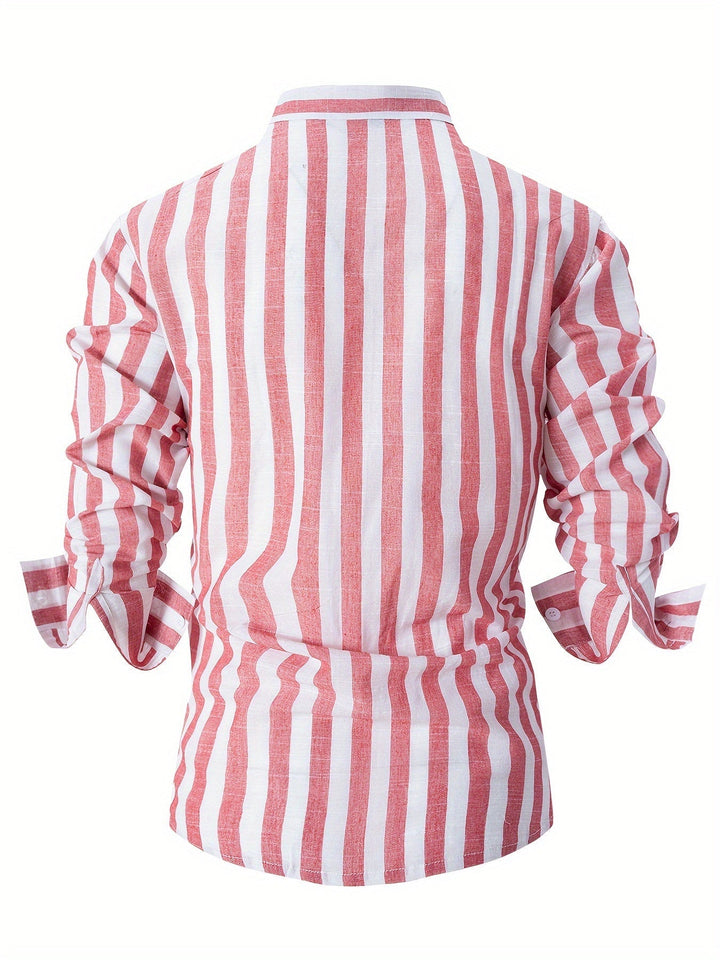 Levoire | Chemise Homme Rayée Avec Revers