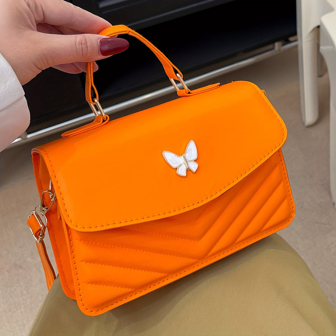 Levoire | Sac À Épaule Et Sac Bandoulière Uni Élégant Orange