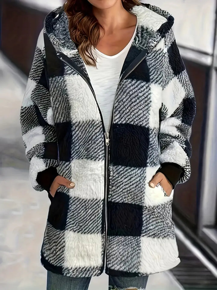 Levoire | Veste à carreaux confortable Noir