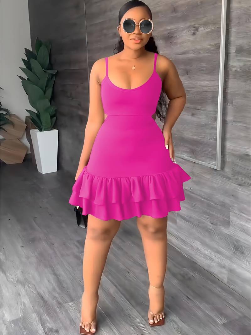 Levoire | Jolie Robe Sans Manches En Cami Pour Femmes Rosenrot
