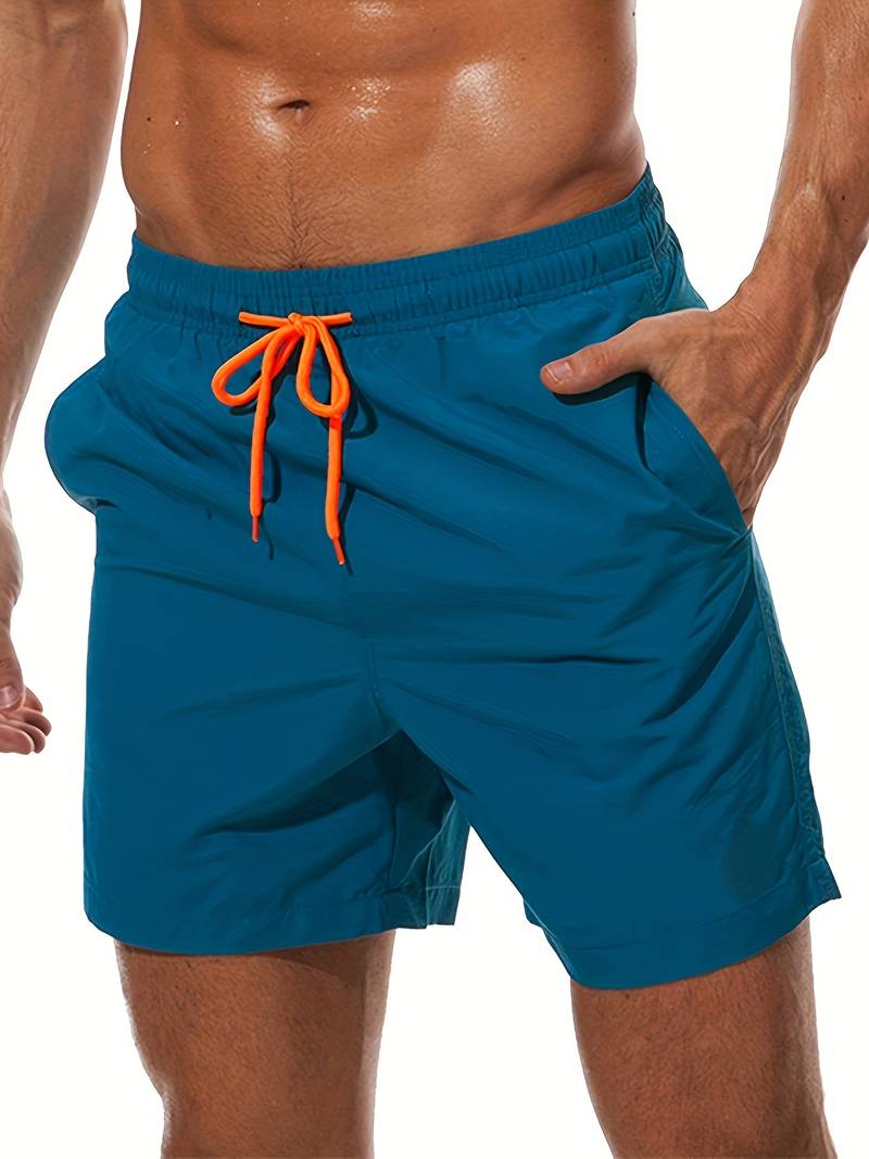 Levoire | Shorts De Bain Décontractés Avec Doublure En Mesh Bleu paon