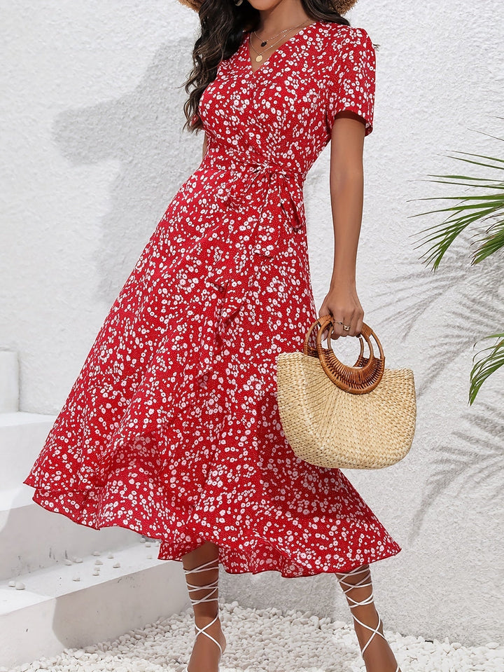 Levoire | Robe femme cache-cœur Rouge