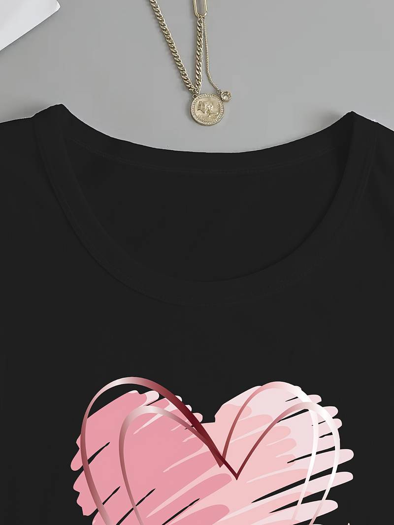 Levoire | T-shirt Manches Longues Imprimé Cœur et Amour