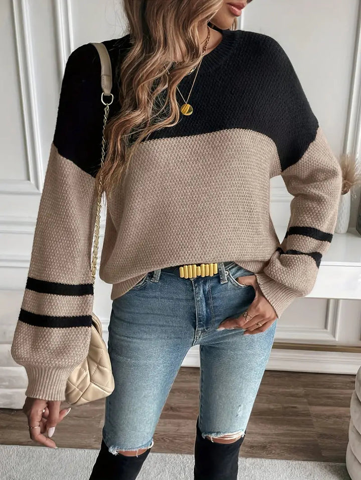 Levoire | Trendiknittine Pull À Manches Lanternes Élégant Et Confortable
