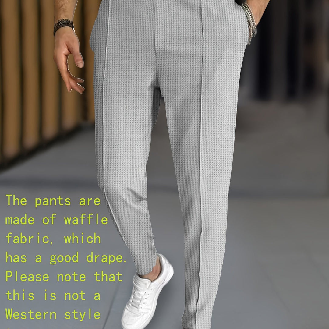 Levoire | Pantalon De Bain En Tricot À Carreaux Unicolore Avec Cordon Ajustable