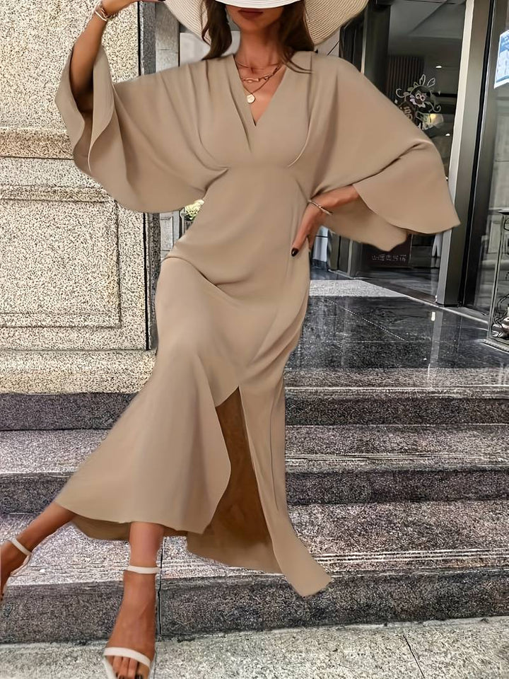 Levoire | Robe À Ligne A Avec Des Manches À Volants
