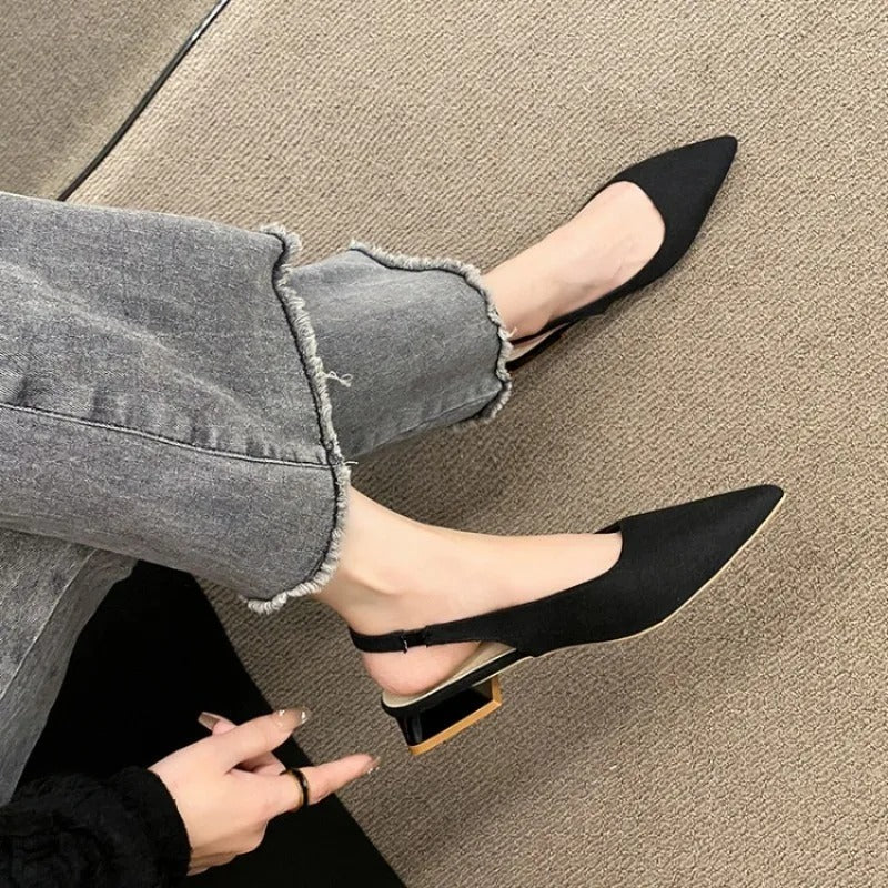 Levoire | Escarpins en cuir PU Noir