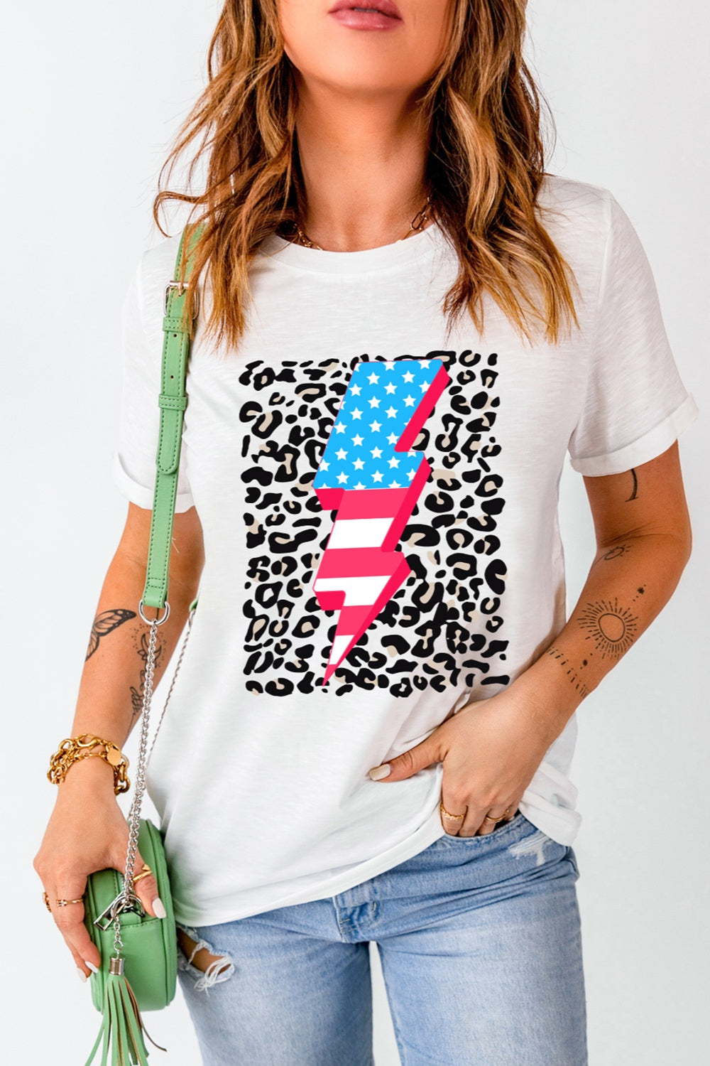 Levoire | Comtesse Col Rond T-shirt à Manches Courtes Blanc