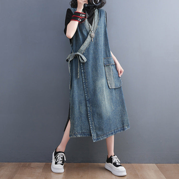 Levoire | Robe En Jean Avec Fermeture À Boutons Continue
