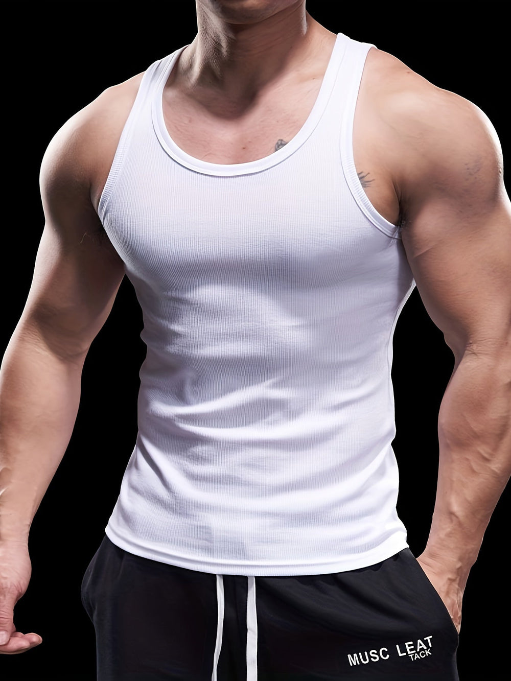 Levoire | Solidi Chemise Sans Manches Pour Hommes