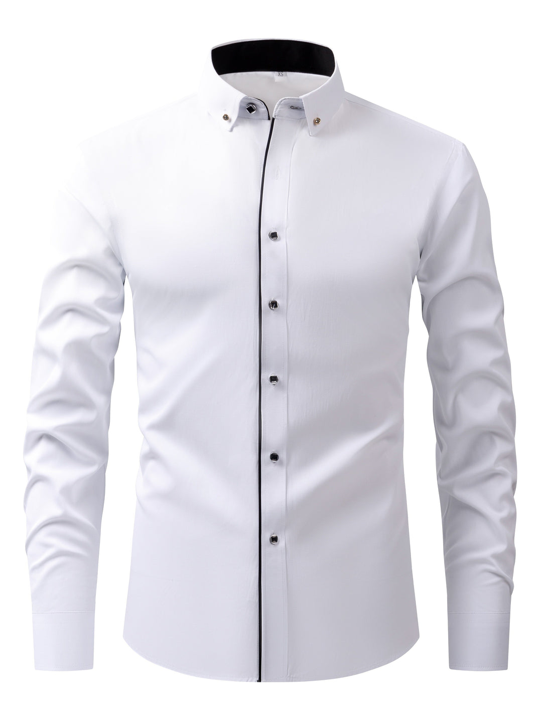 Levoire | Chemise D'Affaires À Manches Longues De Couleur Contrastée