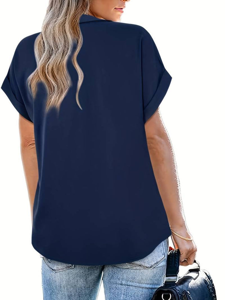Levoire | Chemise D'Été Décontractée À Col Rabattu