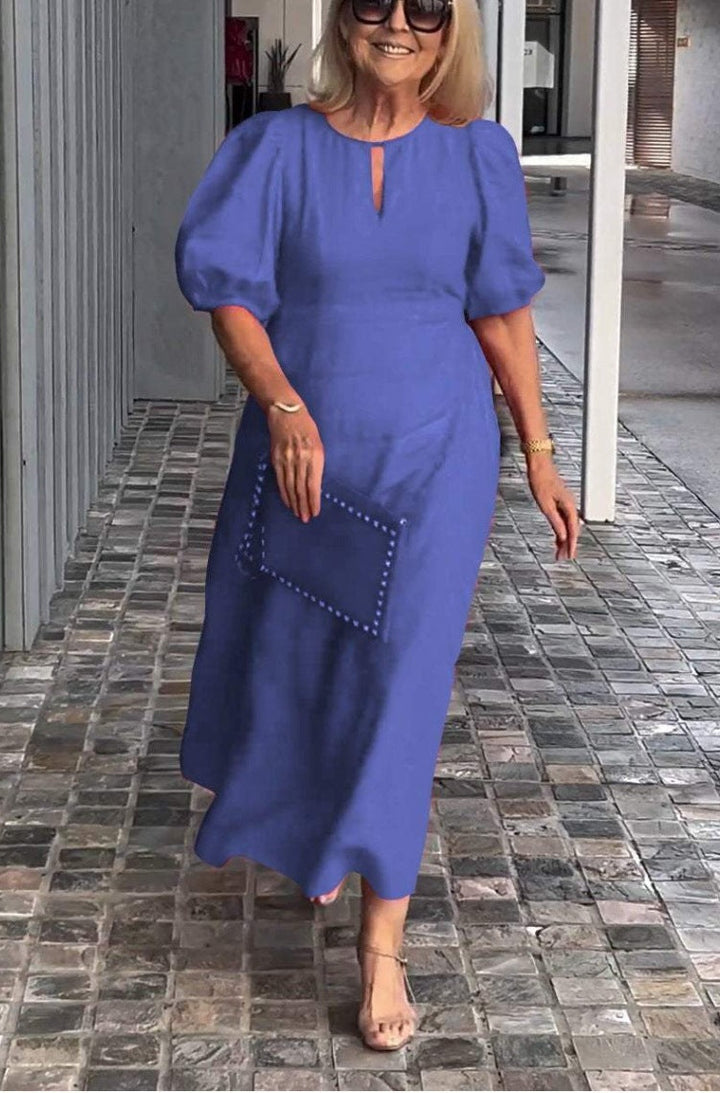 Levoire | Robe Bohème Longue Et Fluide Lavande Bleu