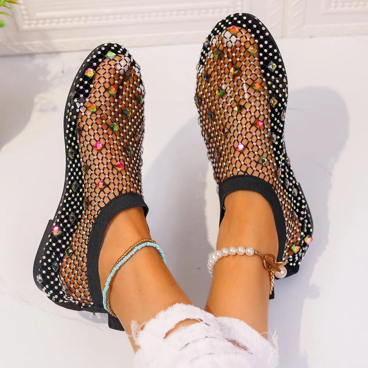 Levoire | Robes en maille plates avec design en strass