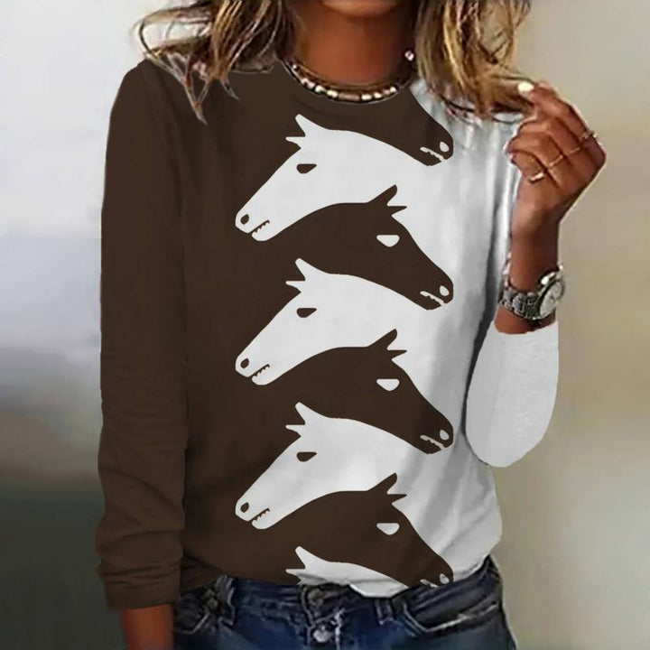 Levoire | Shirt Créatif À Imprimé Animal Multicolore
