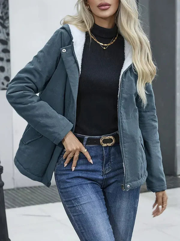 Levoire | Veste élégante avec capuche Bleu
