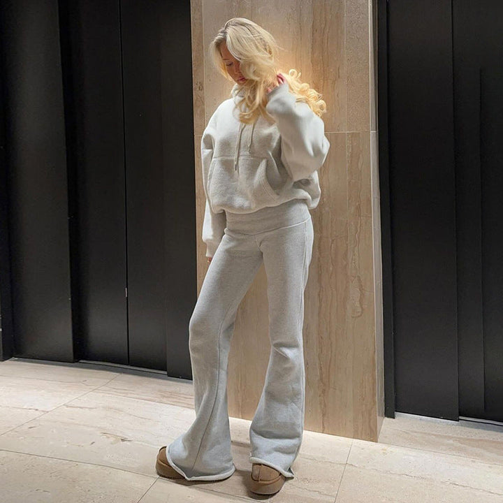 Levoire | Pantalon Bas Taille Doux Évasé