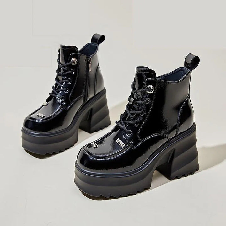 Levoire | Bottes pour femmes à semelle épaisse Doublure noire séparée