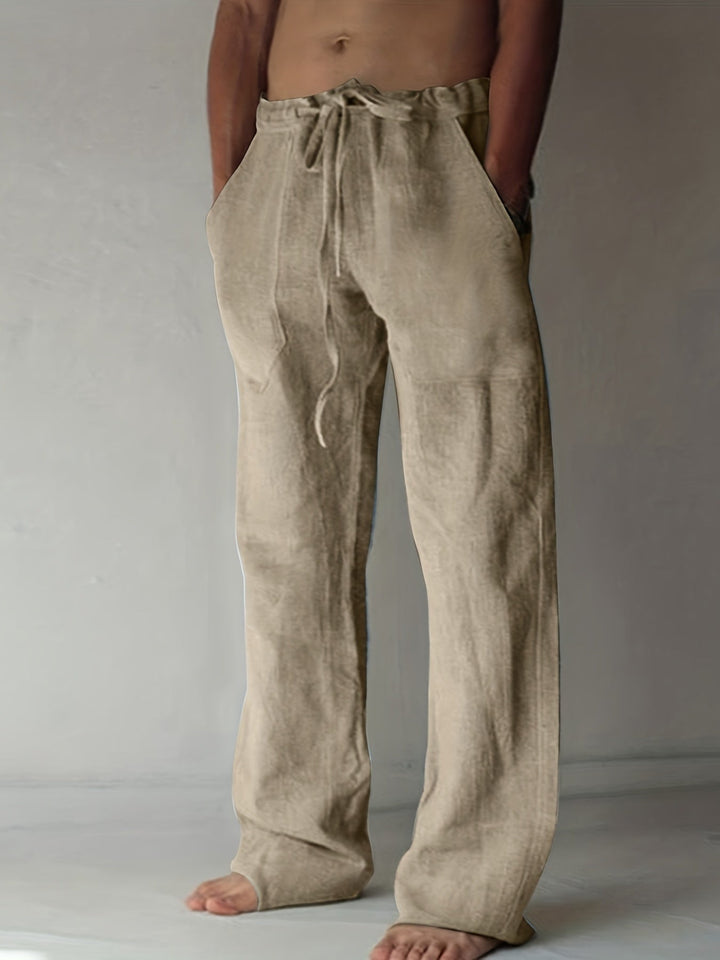 Levoire | Grande Taille Pantalons En Coton Pour Hommes De Loisirs Couleur kaki