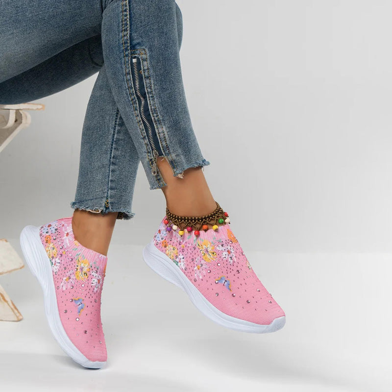 Levoire | Baskets Slip On Confortables Avec Motif Papillon Pour Femmes