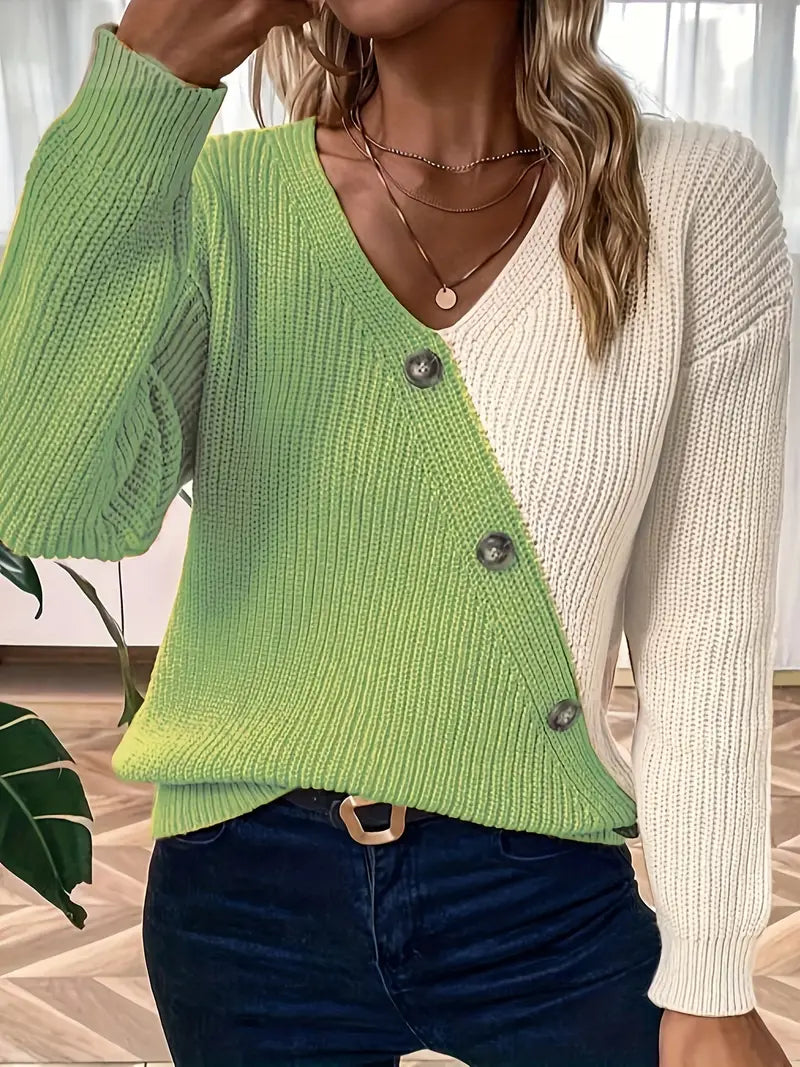 Levoire | Style Élégant En Maille Douce Vert