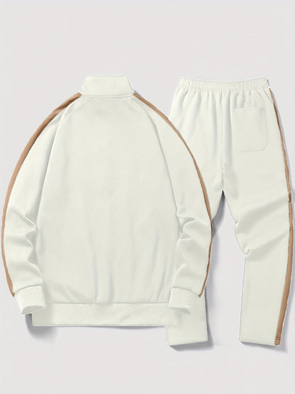 Levoire | Deux Teintes Ensemble D'Entraînement À Manches Longues Haut Avec Cordon Pantalons