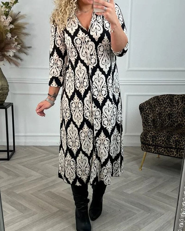 Levoire | Robe Élégante Avec Des Fentes Latérales Chic