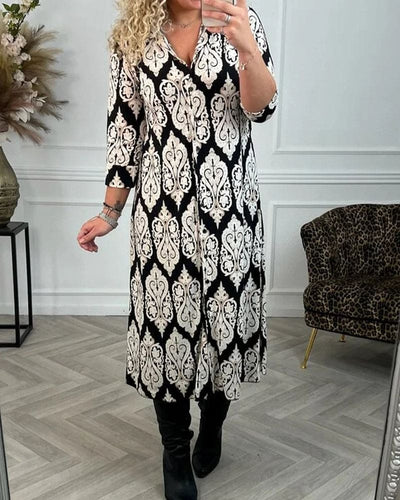 Levoire | Robe Élégante Avec Des Fentes Latérales Chic