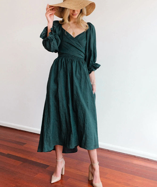 Levoire | Robe Dét Légère Fr Loisirs Vert foncé