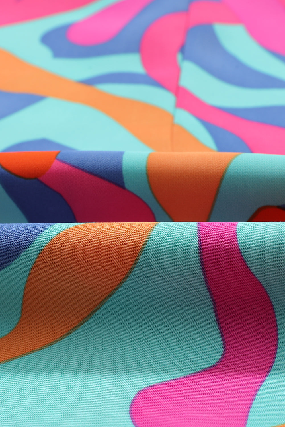 Levoire | Robe Wrap À Manches Longues Et Imprimé Abstrait Vivant Pour Femmes