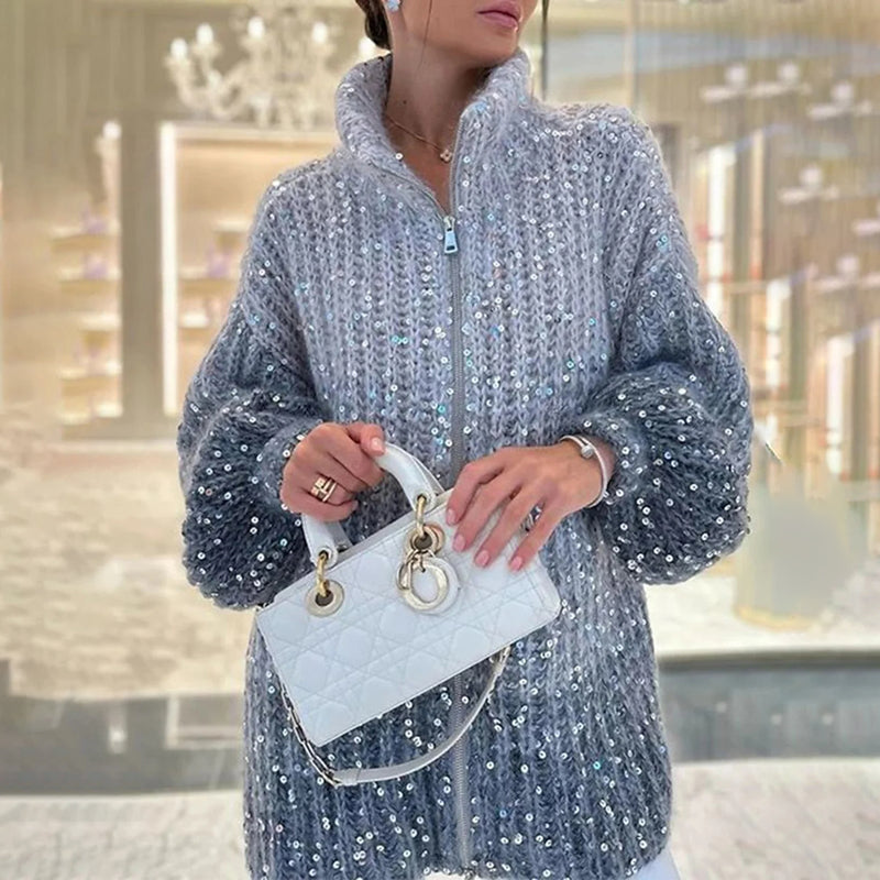 Levoire | Tricoté Décontracté À La Mode Bleu Taille Unique