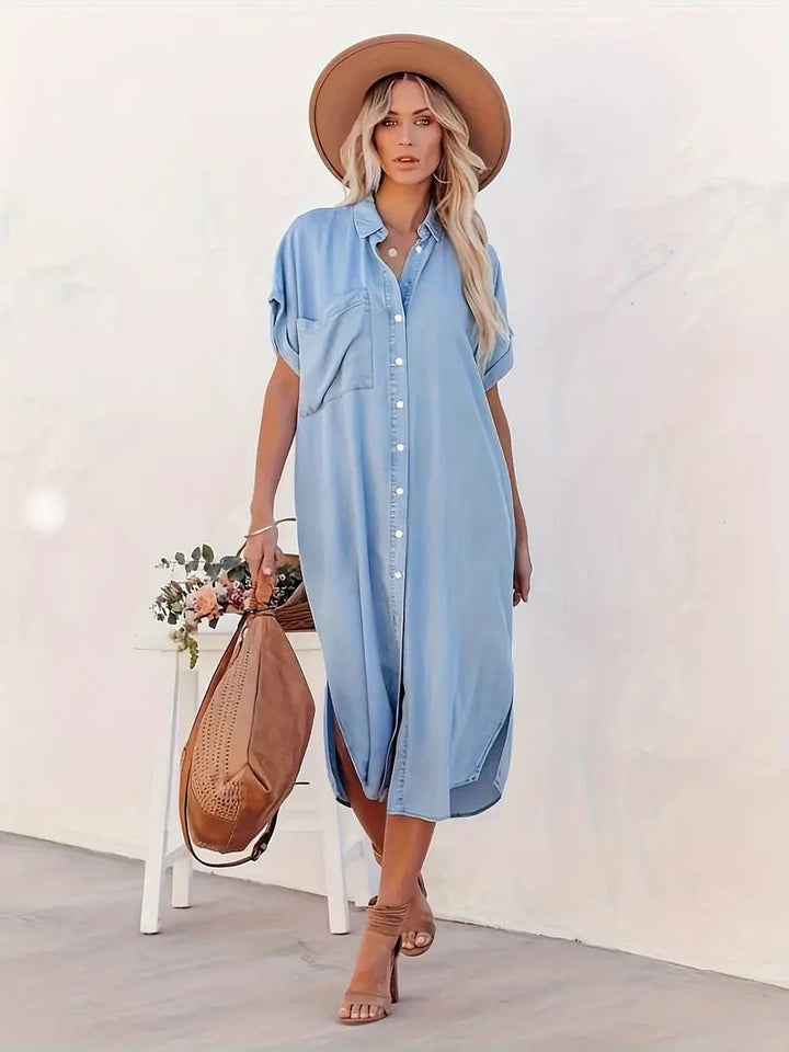 Levoire | Robe chemise avec poches fixes