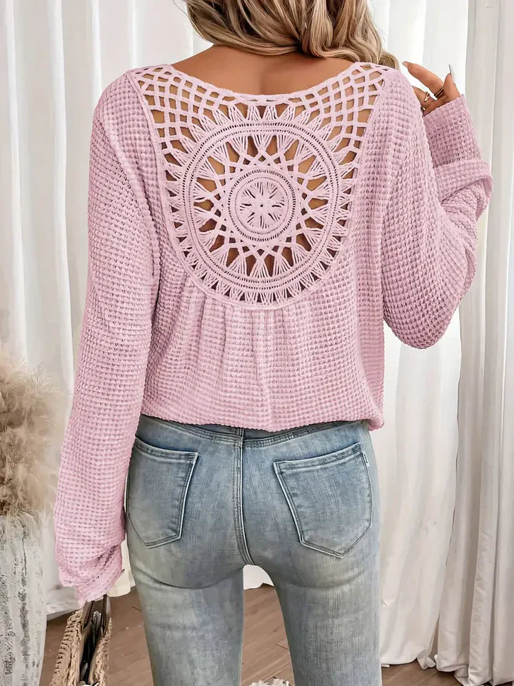 Levoire | T-Shirt Confort À Col En V Rosa