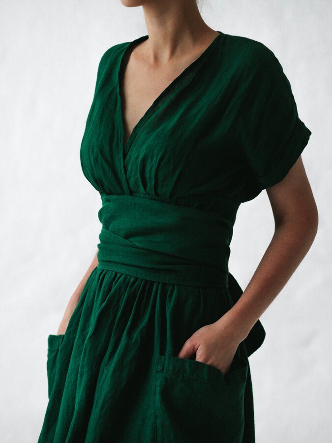 Levoire | Robe En Lin Fluide