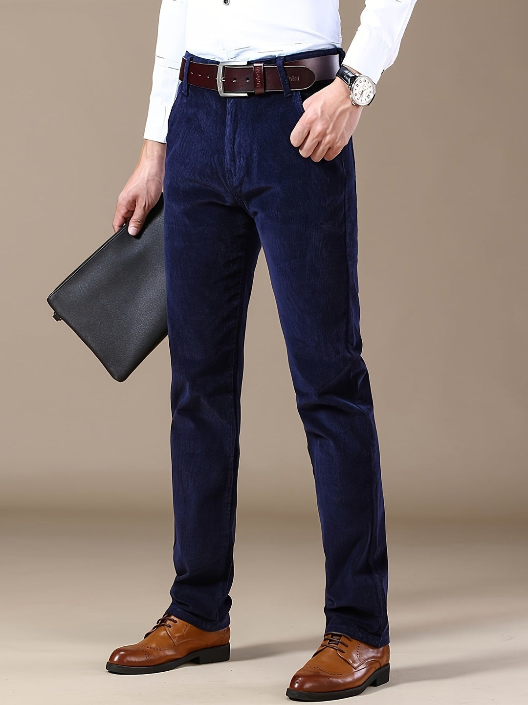 Levoire | Pantalons En Velours Côtelé Pour Hommes Avec Poches Roi bleu