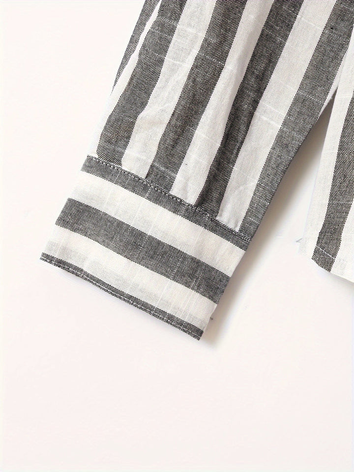 Levoire | Chemise Homme Rayée Avec Revers