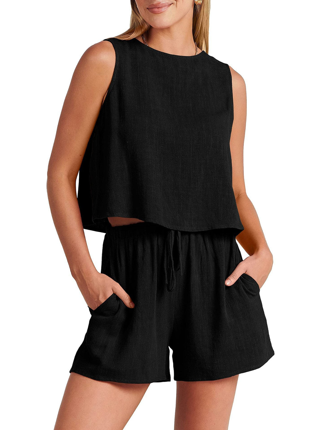 Levoire | Robe En Coton Douce Pour Femmes Noir