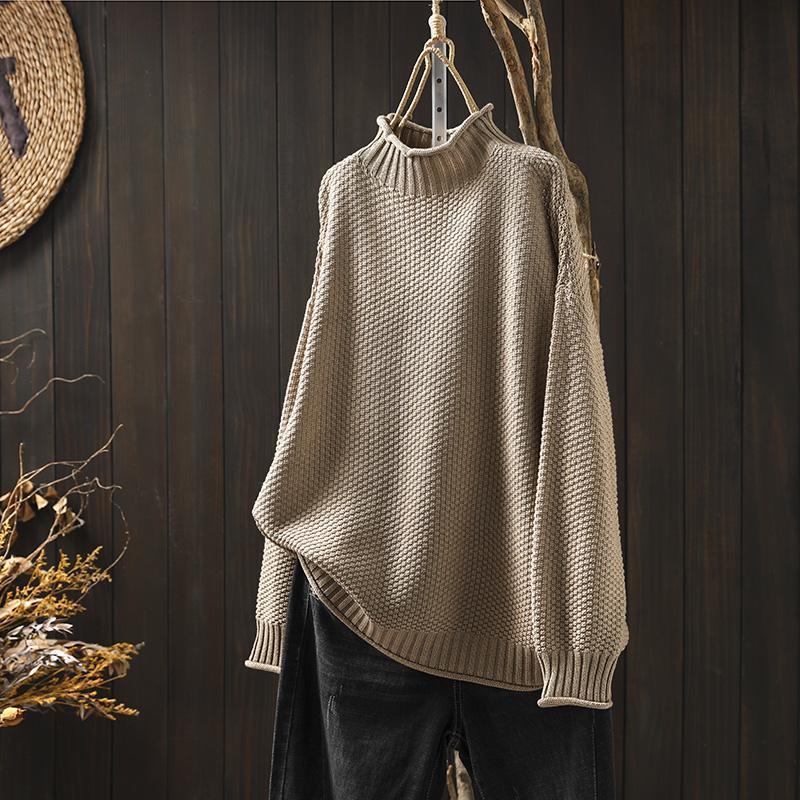 Levoire | Pull À Col Montant Beige