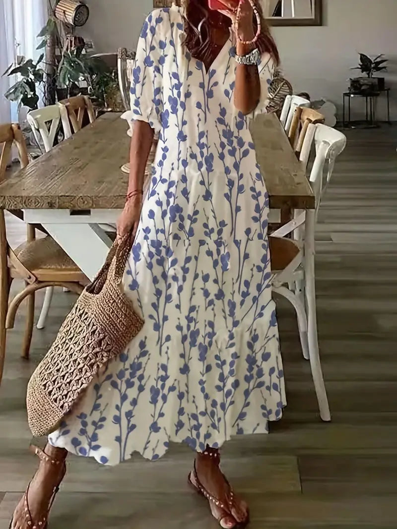 Levoire | Robe Bohème D'Été Bleu