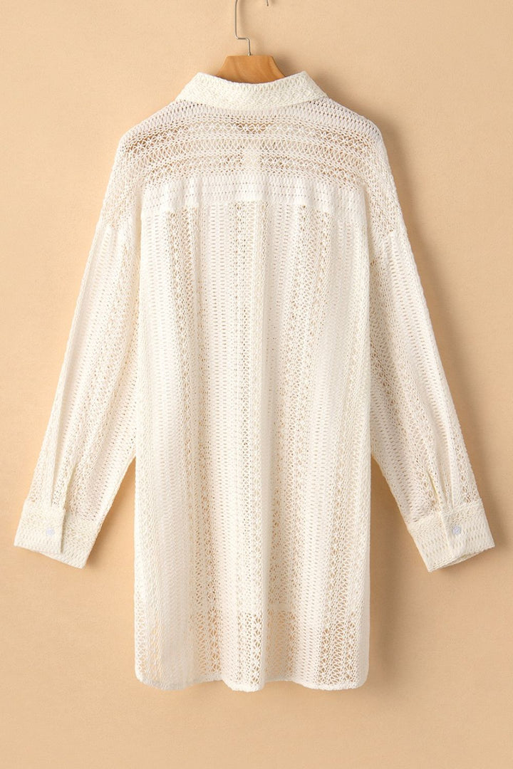 Levoire | Col En Crochet En Dentelle T-Shirt Grande Taille