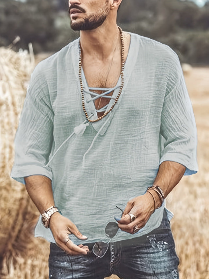 Levoire | T-Shirt V En Coton Respirant Pour Hommes