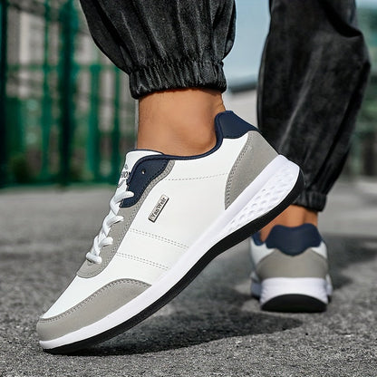 Levoire | Chaussures Pour Hommes À Rayures Tendance Blanc