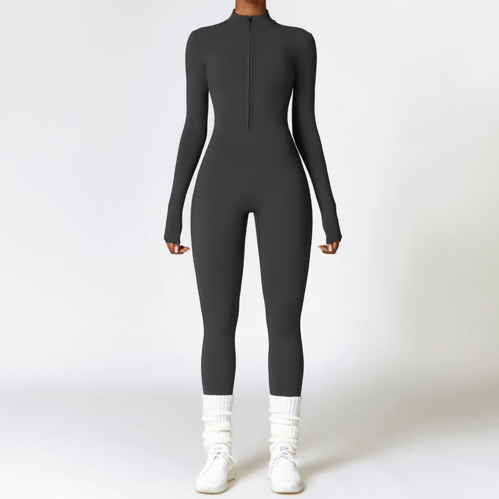 Levoire | Polaire Doublée Yoga Public Manches Longues Chaud Gris