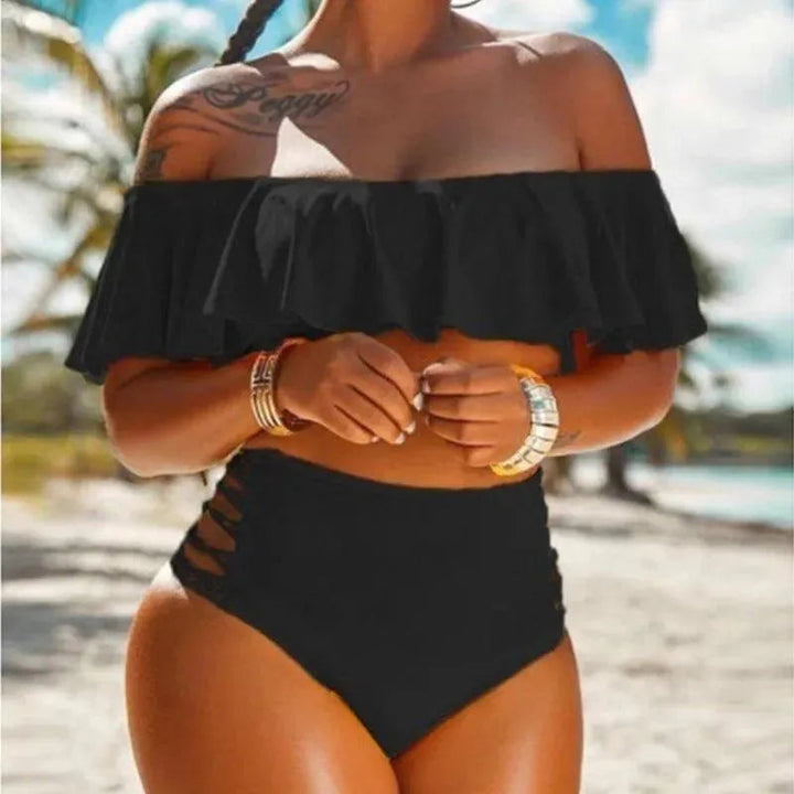 Levoire | Bikini de plage taille haute Noir